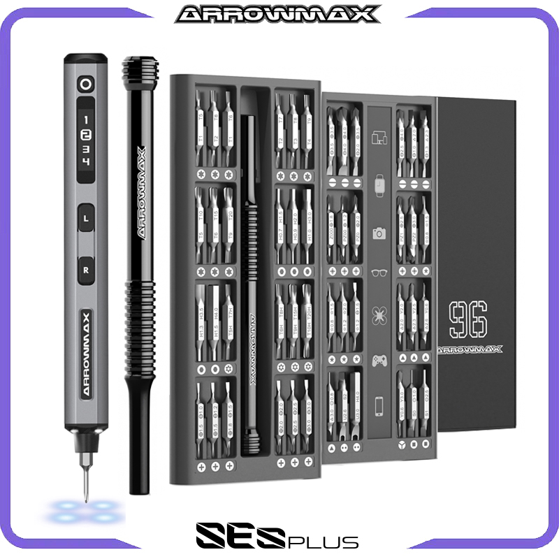 ARROWMAX Precision Electric Sc - Electric Screwdriver Rechargeable Usb ulasan dan harga