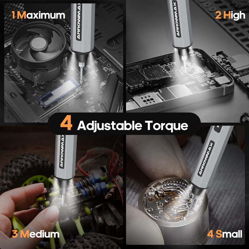 ARROWMAX Precision Electric Sc - Electric Screwdriver Rechargeable Usb ulasan dan harga