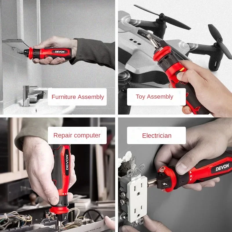 DEVON 4V Mini Electrical Screw - Electric Screwdriver Rechargeable Usb ulasan dan harga