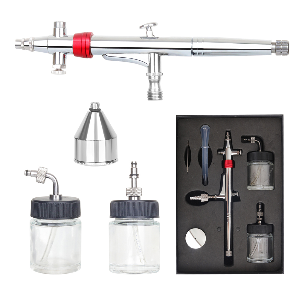 High Capacity Dual Action Rota - Airbrush Kit With Mini Compressor ulasan dan harga