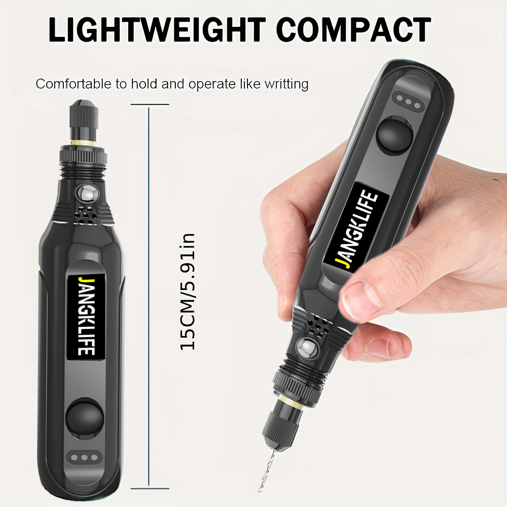 JANGKLIFE USB Cordless Rotary  - Cordless Rotary Tool Kit Accessories ulasan dan harga