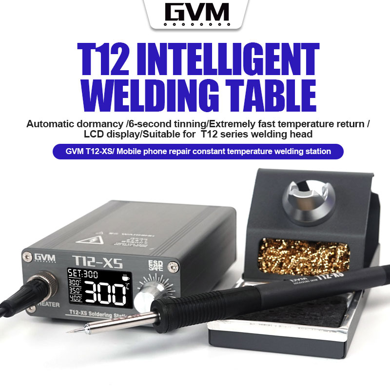 GVM T12-XS Digital Display Adj - Digital Soldering Station T12 ulasan dan harga