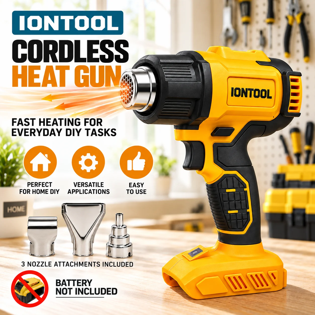 IONTOOL Brushless Cordless Hea - Cordless Heat Gun For Shrink Tubing ulasan dan harga