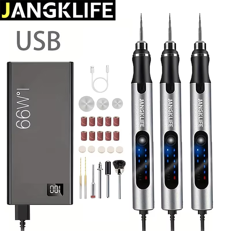 JANGKLIFE USB Rechargeable Rot - Cordless Rotary Tool Kit Accessories ulasan dan harga